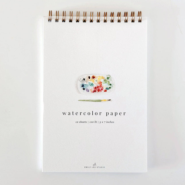 Bloc de papier aquarelle à spirale