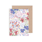 Carte double « Fleurs » - Joyeux anniversaire