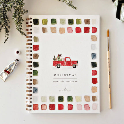 Cahier d'aquarelle de Noël