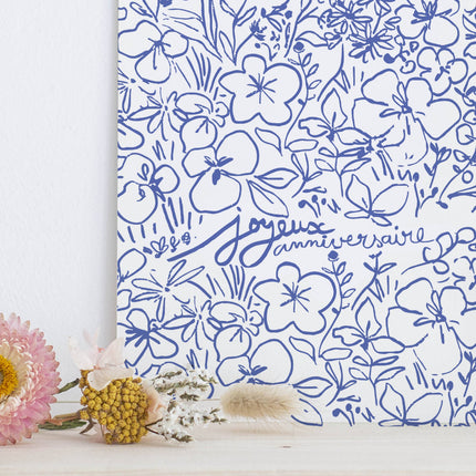 Carte double « Joyeux anniversaire »