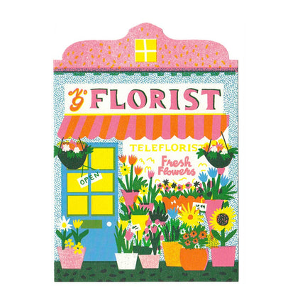 Carte découpée Fleuriste