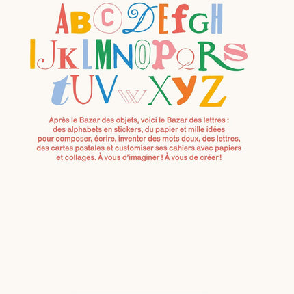 Carnet de stickers - Le bazar des lettres