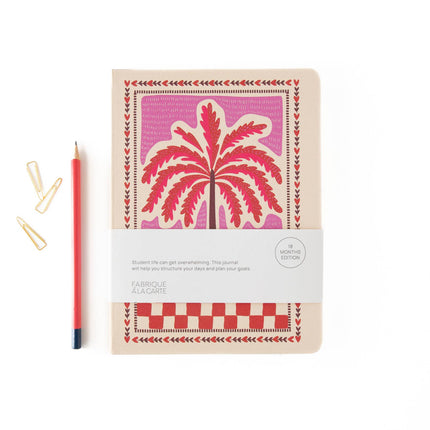 NEW Agenda 18 Mois Palmtree Rose