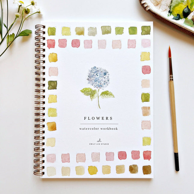 Cahier d'aquarelle Fleurs