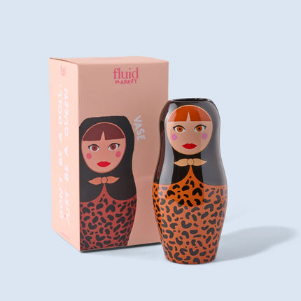 Vase Dolls Léopard