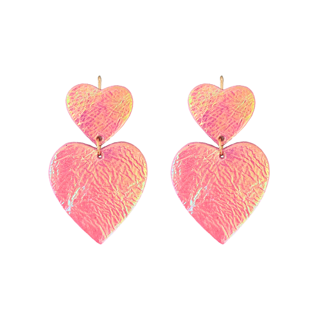 Boucles d’oreilles Romy Holo fraise EXCLU BOUTIQUE