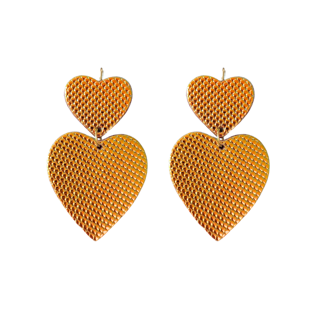 Boucles d’oreilles Romy Iris orangé