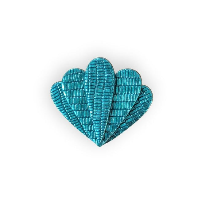 NEW Broche Jackie Bleu croco