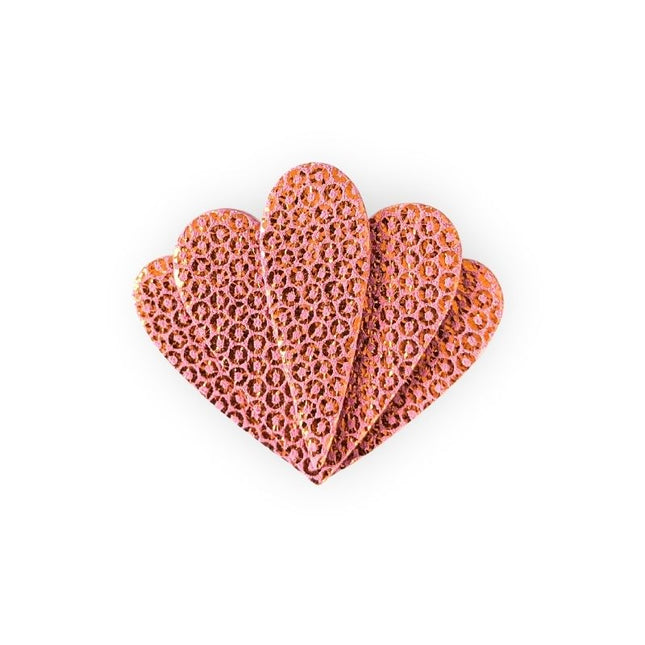 NEW Broche Jackie Pêche irisé (EXCLU BOUTIQUE)