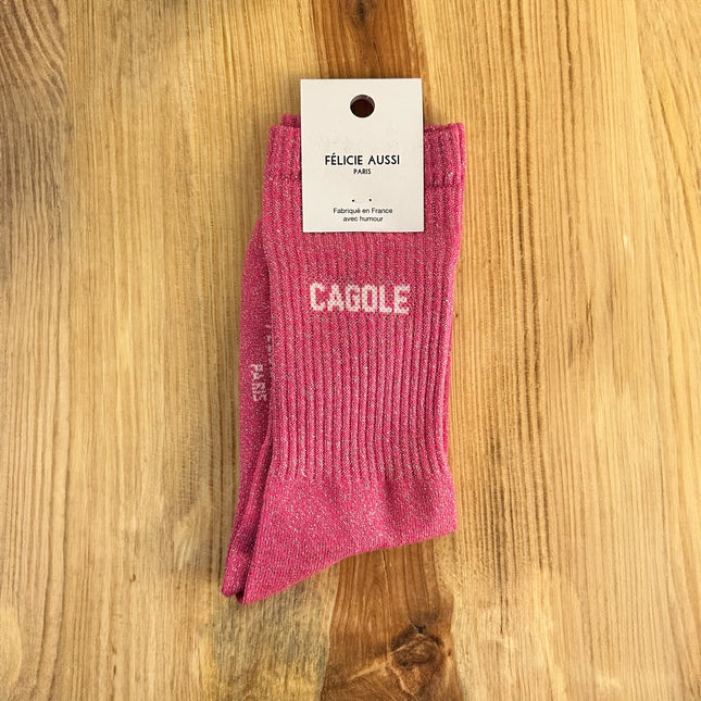 Chaussettes Cagole paillettes