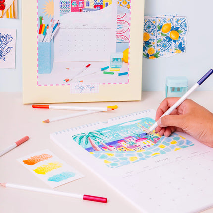 Calendrier 2027 à colorier