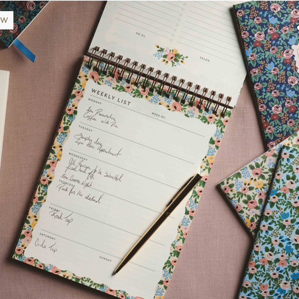 NEW Semainier de bureau Rosa - Rifle Paper