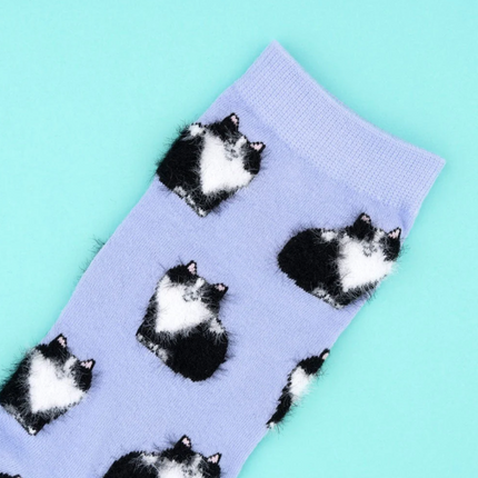 Chaussettes Chat noir et blanc