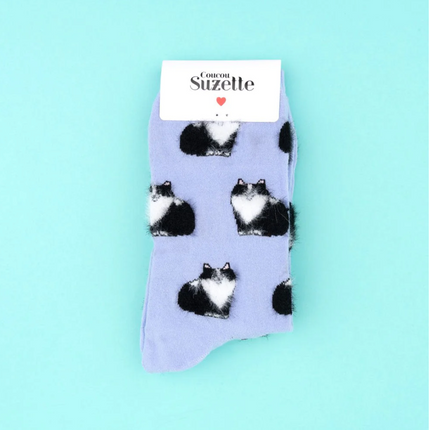 Chaussettes Chat noir et blanc