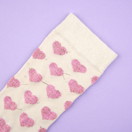 Chaussettes Coeur à paillettes Coucou Suzette