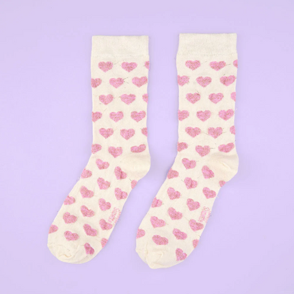 Chaussettes Coeur à paillettes Coucou Suzette