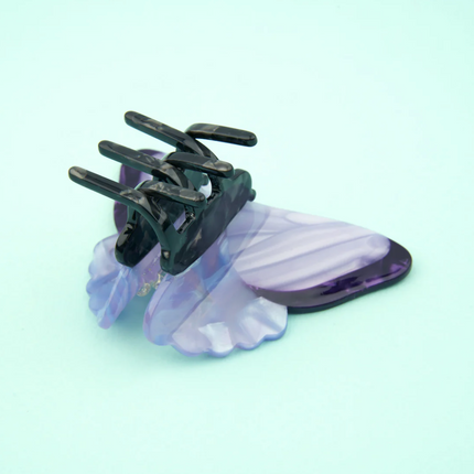 Pince à cheveux Papillon mauve