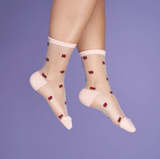 NEW Chaussettes transparentes Coccinelle Coucou Suzette