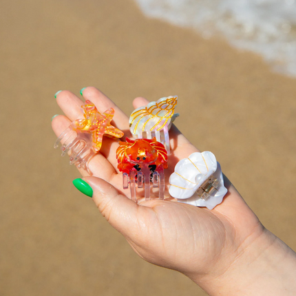 Petite pince à cheveux Crabe