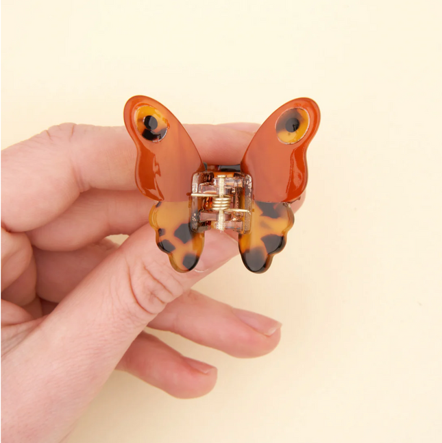 Petite pince à cheveux papillon de nuit