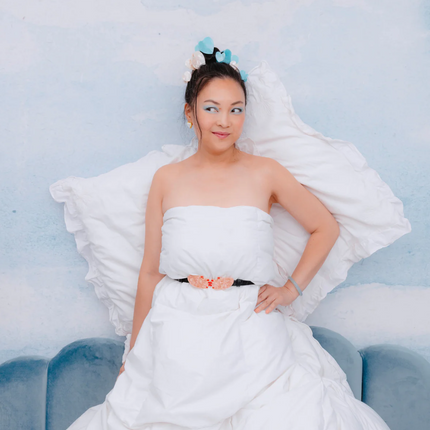 Pince à cheveux Coeur bleu