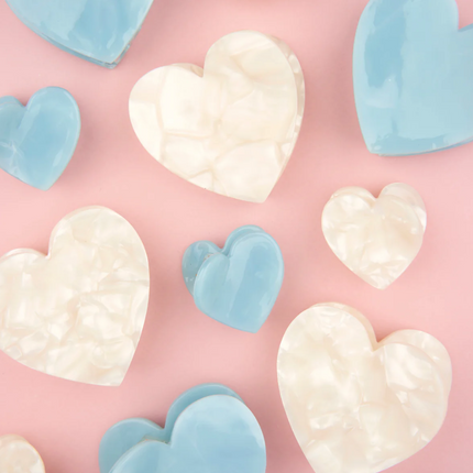 Pince à cheveux Coeur bleu