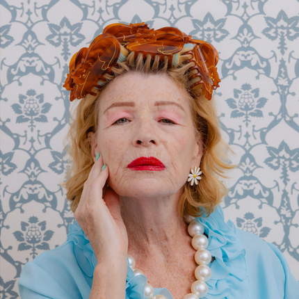 Pince à cheveux chat marron