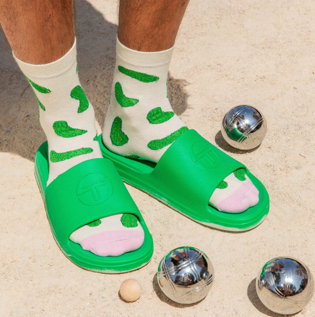 Chaussettes à paillettes Cornichon