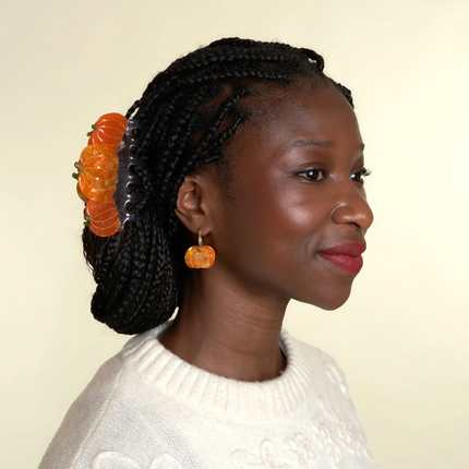 NEW Grande pince à cheveux citrouille