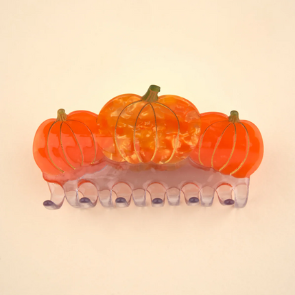 NEW Grande pince à cheveux citrouille