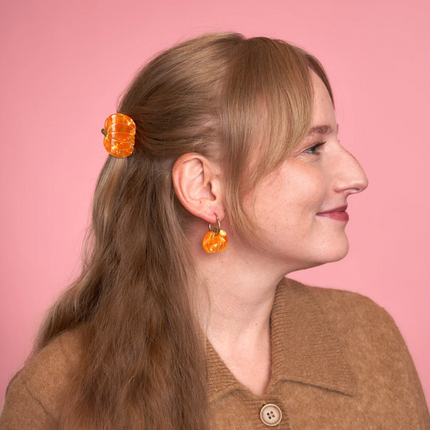 Petite pince à cheveux Citrouille