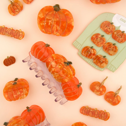 Petite pince à cheveux Citrouille