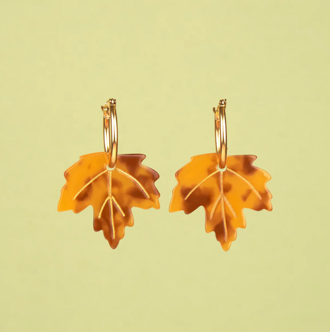 Boucles d’oreilles Feuille d'érable