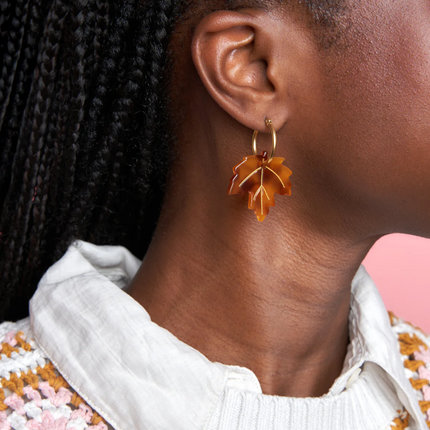 Boucles d’oreilles Feuille d'érable