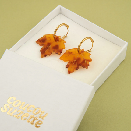 Boucles d’oreilles Feuille d'érable
