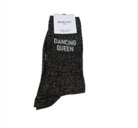 Chaussettes Dancing Queen paillettes noir