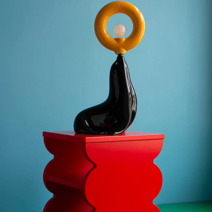 Petite lampe Pénélope noir / jaune