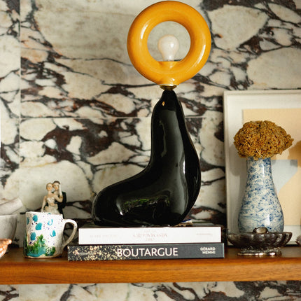 Petite lampe Pénélope noir / jaune