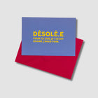 Carte Désolé.e j'avais faim