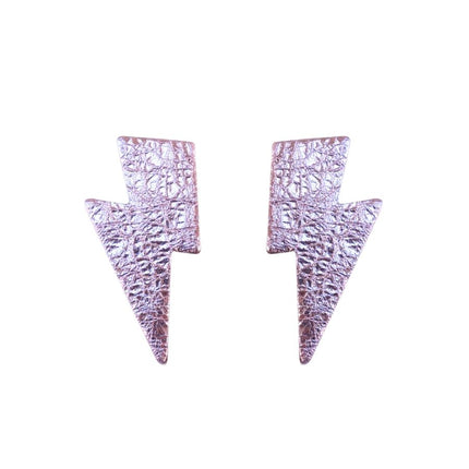 Boucles d’oreilles Foudre Lavande métallisé