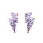 Boucles d’oreilles Foudre Lavande métallisé
