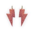 NEW Boucles d’oreilles Mini foudre Pêche sequins EXCLU BOUTIQUE