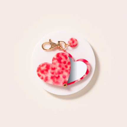 Porte clef miroir coeur Baisers