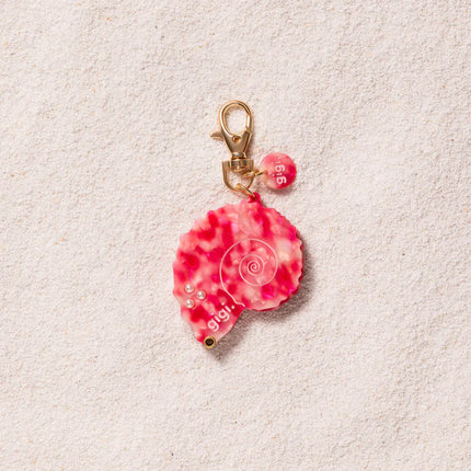 Porte clef miroir coquillage baisers