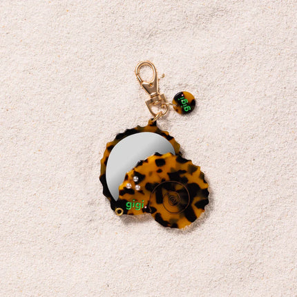 Porte clef miroir coquillage ondine