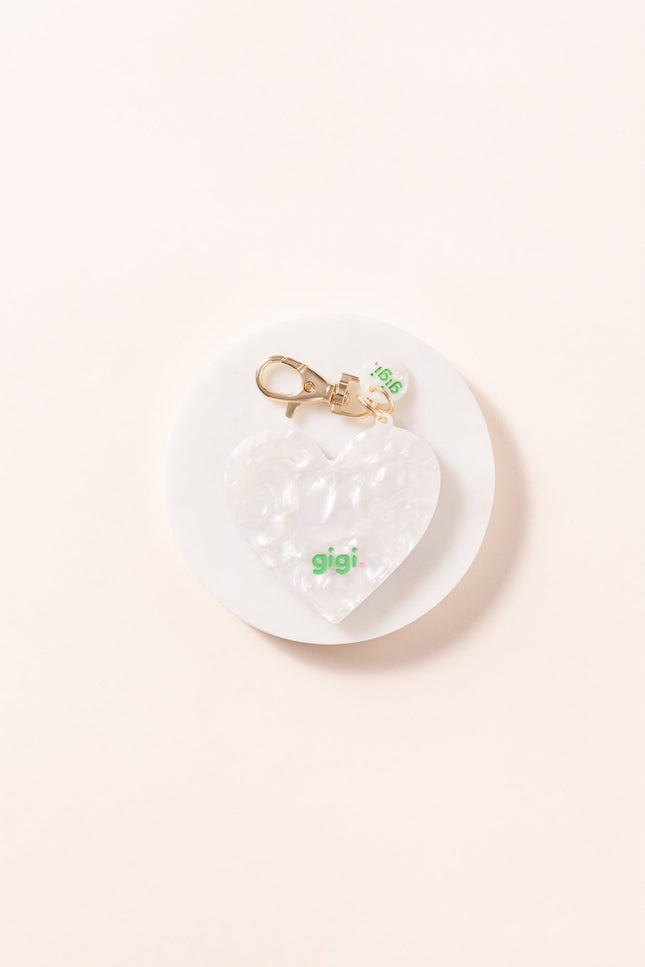 NEW Porte clef miroir coeur nacre