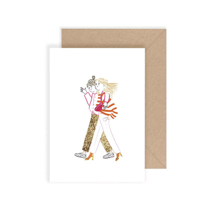 Carte postale Hey the two girls