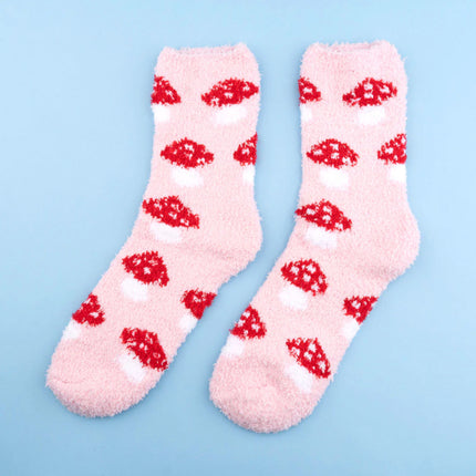 Chaussettes moumoute Champignon