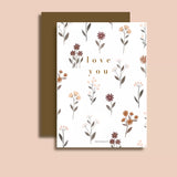 Carte postale Love you - Minimel