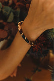 Bracelet Octobre - ruban Terre rose gold